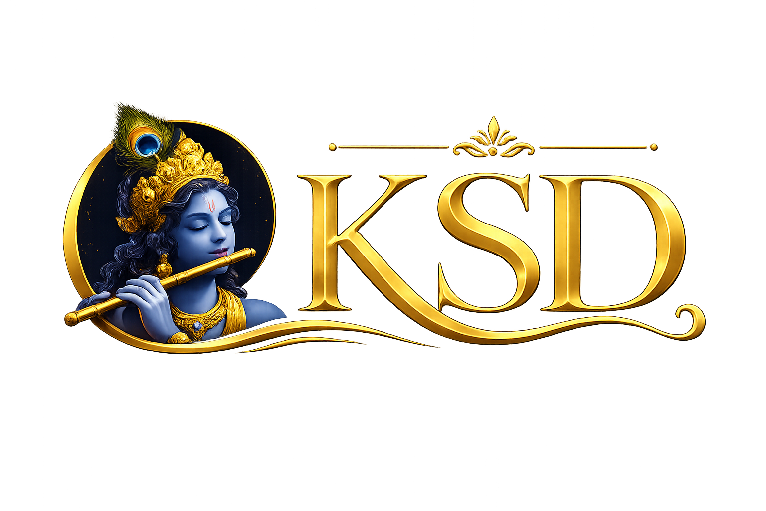 Keshari Nandan Maharaj Ji Gold Emblem Logo